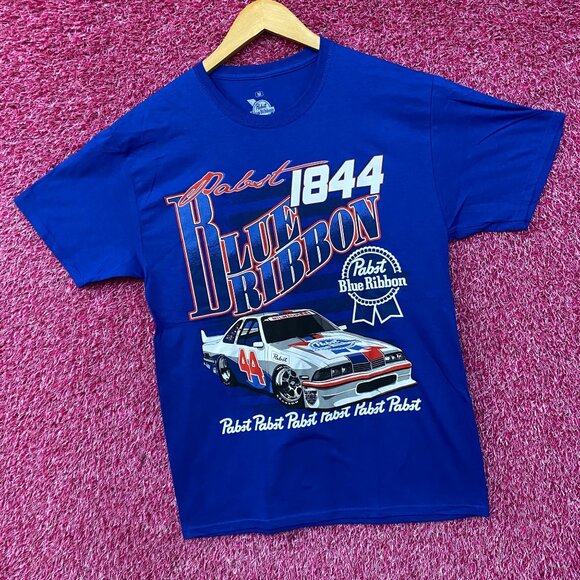 Pabst Blue Ribbon Racing 1844 Promo T-Shirt Medium - Picture 3 of 4